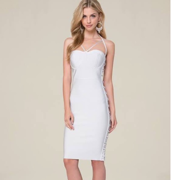 bebe bustier bandage dress